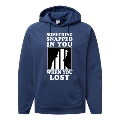 Trump Snapped When He Lost In 2024 Political Performance Fleece Hoodie