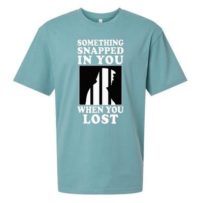 Trump Snapped When He Lost In 2024 Political Sueded Cloud Jersey T-Shirt