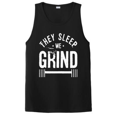 They Sleep We Grind Fitness Gym Work Out Motivation PosiCharge Competitor Tank