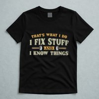 That S What I Do I FixStuff And I KnowThings FunnySaying T-Shirt