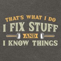 That S What I Do I FixStuff And I KnowThings FunnySaying Cotton Canvas Backpack