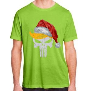 Trump Skull With Santa Hat Trump Hair Christmas Holiday Gift Adult ChromaSoft Performance T-Shirt