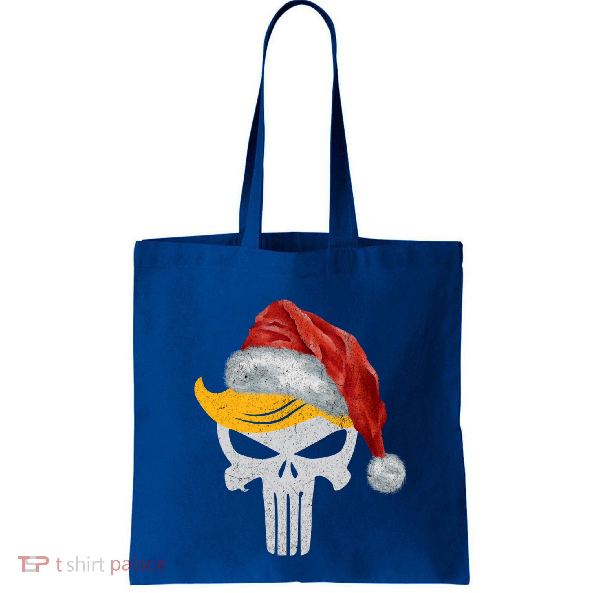 Trump Skull With Santa Hat Trump Hair Christmas Holiday Gift Bag