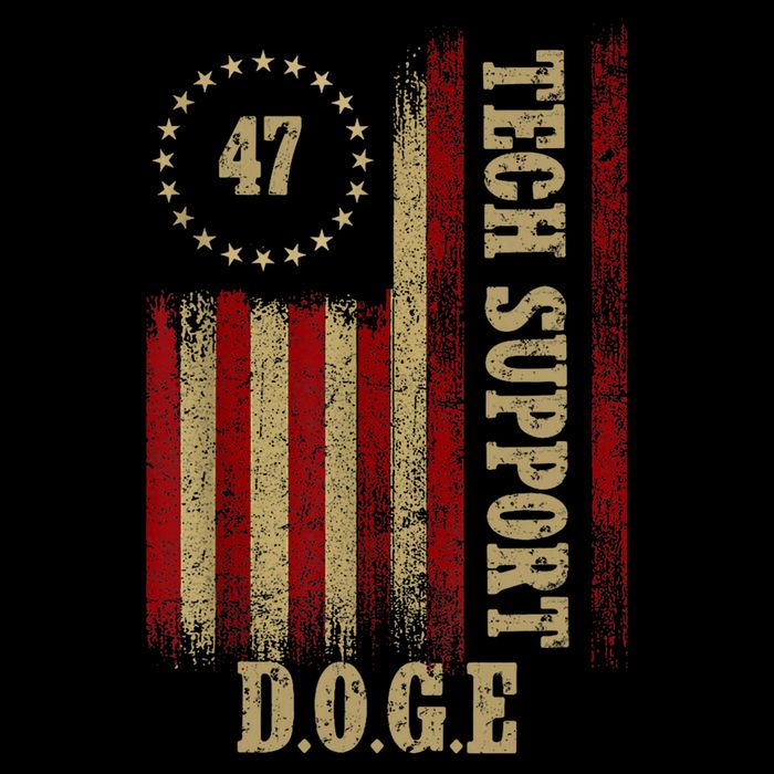 Tech Support White House Tech Support D.O.G.E Doge 47 Trump Drawstring Bag