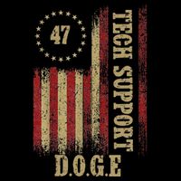 Tech Support White House Tech Support D.O.G.E Doge 47 Trump Cooling Performance Crew T-Shirt