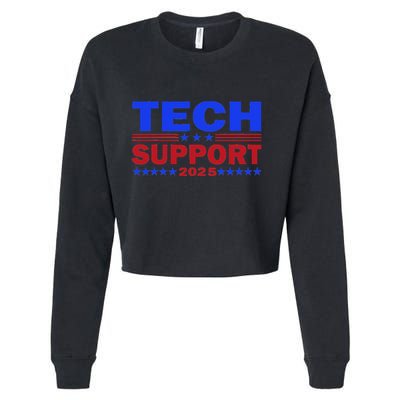 Tech Support White House Tech Support D.O.G.E Doge 2025 Cropped Pullover Crew