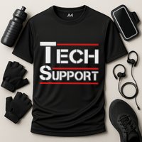 Tech Support White House Tech Support D.O.G.E Doge Cooling Performance Crew T-Shirt