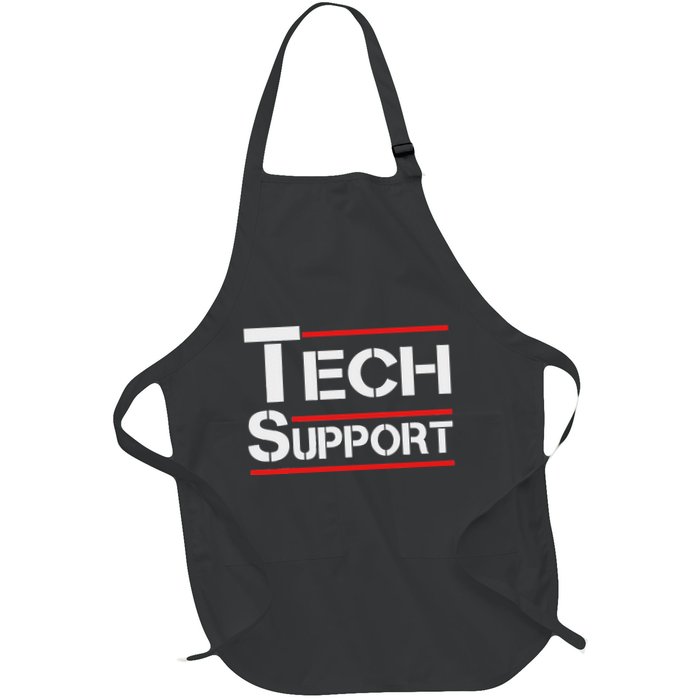 Tech Support White House Tech Support D.O.G.E Doge Full-Length Apron With Pockets
