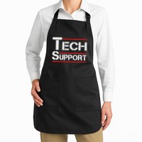 Tech Support White House Tech Support D.O.G.E Doge Full-Length Apron With Pockets