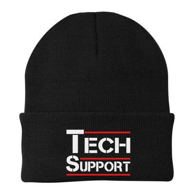 Tech Support White House Tech Support D.O.G.E Doge Knit Cap Winter Beanie