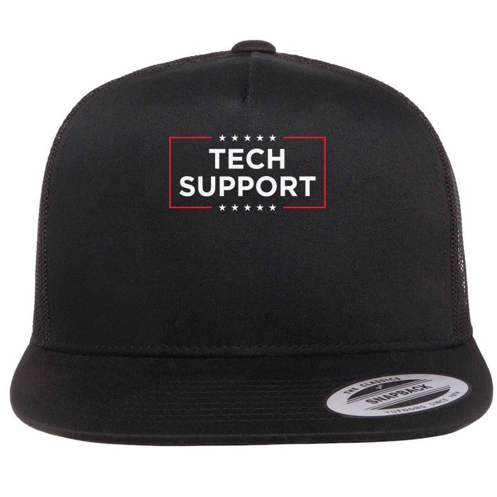 Tech Support White House Tech Support D.O.G.E DOGE Flat Bill Trucker Hat