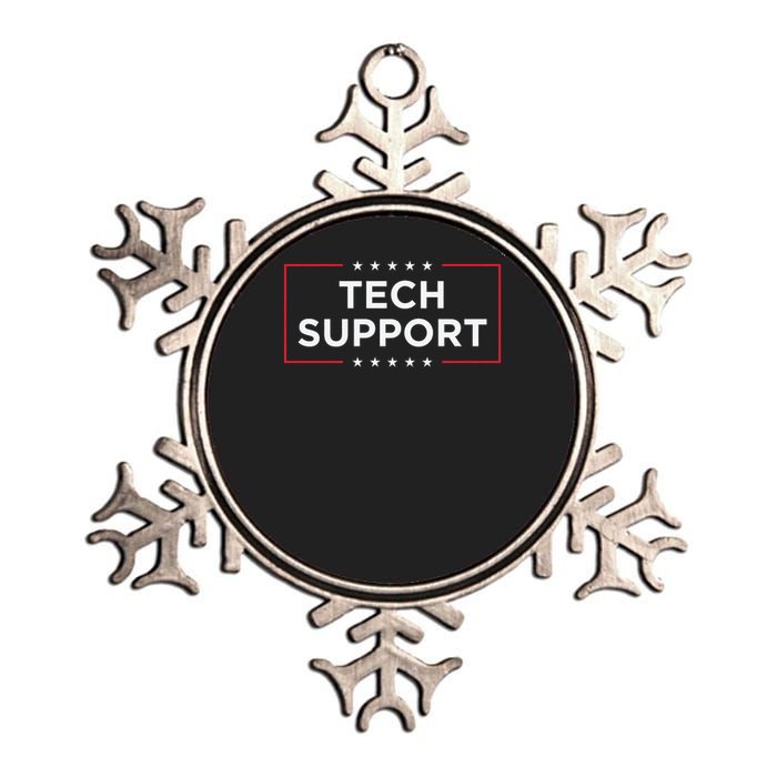 Tech Support White House Tech Support D.O.G.E DOGE Metallic Star Ornament