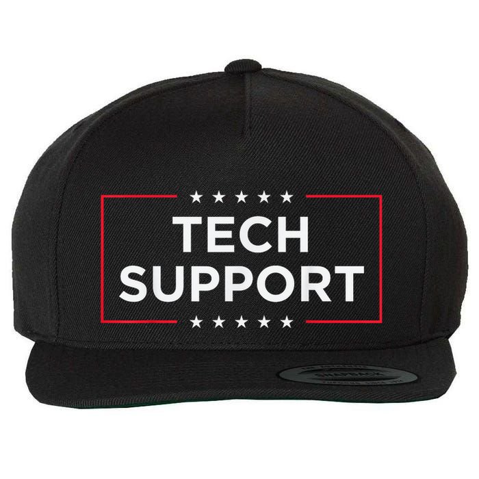 Tech Support White House Tech Support D.O.G.E Doge Wool Snapback Cap