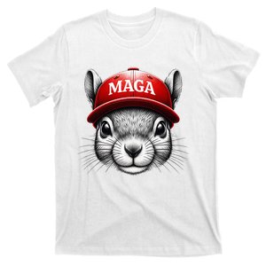 Trump Squirrel Wearing Maga Cap Squirrels For Trump T-Shirt