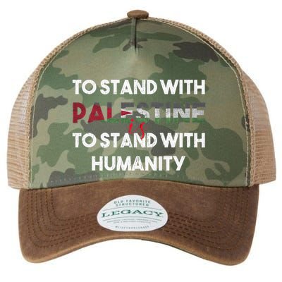 To Stand With Palestine Is To Stand With Humanity Legacy Tie Dye Trucker Hat