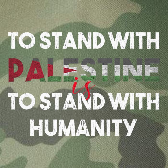 To Stand With Palestine Is To Stand With Humanity Legacy Tie Dye Trucker Hat