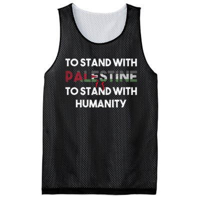 To Stand With Palestine Is To Stand With Humanity Mesh Reversible Basketball Jersey Tank