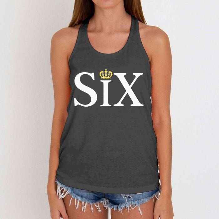 The Six wives of Henry VIII six the musical gift theatre Women's Knotted Racerback Tank