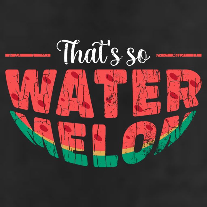 That's So Watermelon Funny Summer Fruit Lover Graphic Gift 7 Panel Mesh Trucker Snapback Hat