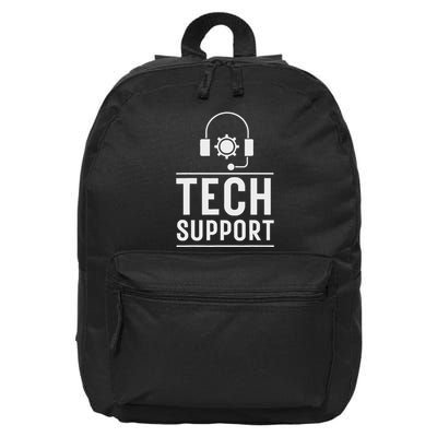 Tech Support White House Tech Support D.O.G.E Doge 16 in Basic Backpack