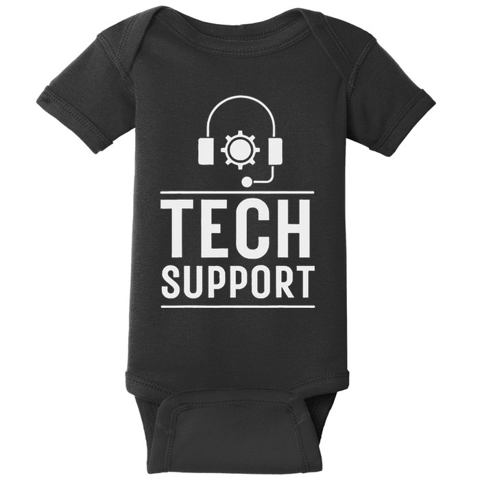 Tech Support White House Tech Support D.O.G.E Doge Baby Bodysuit