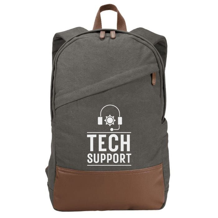 Tech Support White House Tech Support D.O.G.E Doge Cotton Canvas Backpack