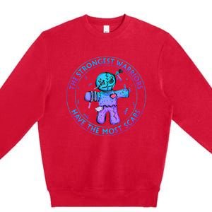 The Strongest Warriors Have The Most Scars Premium Crewneck Sweatshirt