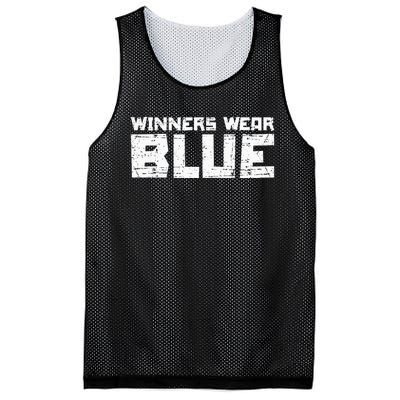 Team Sports Winners Wear Blue Mesh Reversible Basketball Jersey Tank