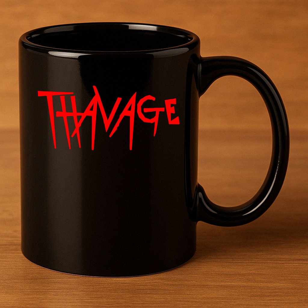 Thavage Savage Workout Gym Bodybuilding 11oz C Handle Ceramic Mug