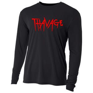 Thavage Savage Workout Gym Bodybuilding Cooling Performance Long Sleeve Crew