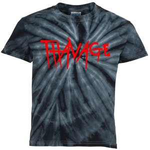 Thavage Savage Workout Gym Bodybuilding Kids Tie-Dye T-Shirt