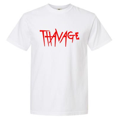 Thavage Savage Workout Gym Bodybuilding Garment-Dyed Heavyweight T-Shirt