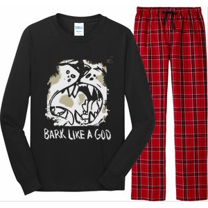 The Shy Wolf Bark Like A God Long Sleeve Pajama Set