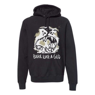 The Shy Wolf Bark Like A God Premium Hoodie