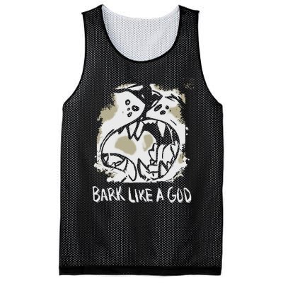 The Shy Wolf Bark Like A God Mesh Reversible Basketball Jersey Tank