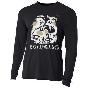 The Shy Wolf Bark Like A God Cooling Performance Long Sleeve Crew