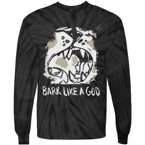 The Shy Wolf Bark Like A God Tie-Dye Long Sleeve Shirt