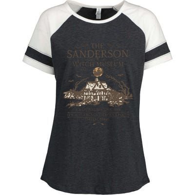 The Sanderson Witch Museum Est 1963 Enza Ladies Jersey Colorblock Tee