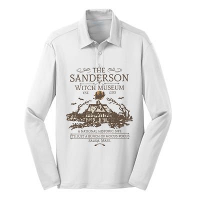 The Sanderson Witch Museum Est 1963 Silk Touch Performance Long Sleeve Polo