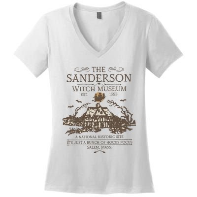 The Sanderson Witch Museum Est 1963 Women's V-Neck T-Shirt