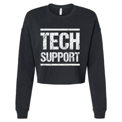Tech Support White House .Png Cropped Pullover Crew