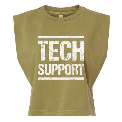 Tech Support White House .Png Garment-Dyed Women's Muscle Tee