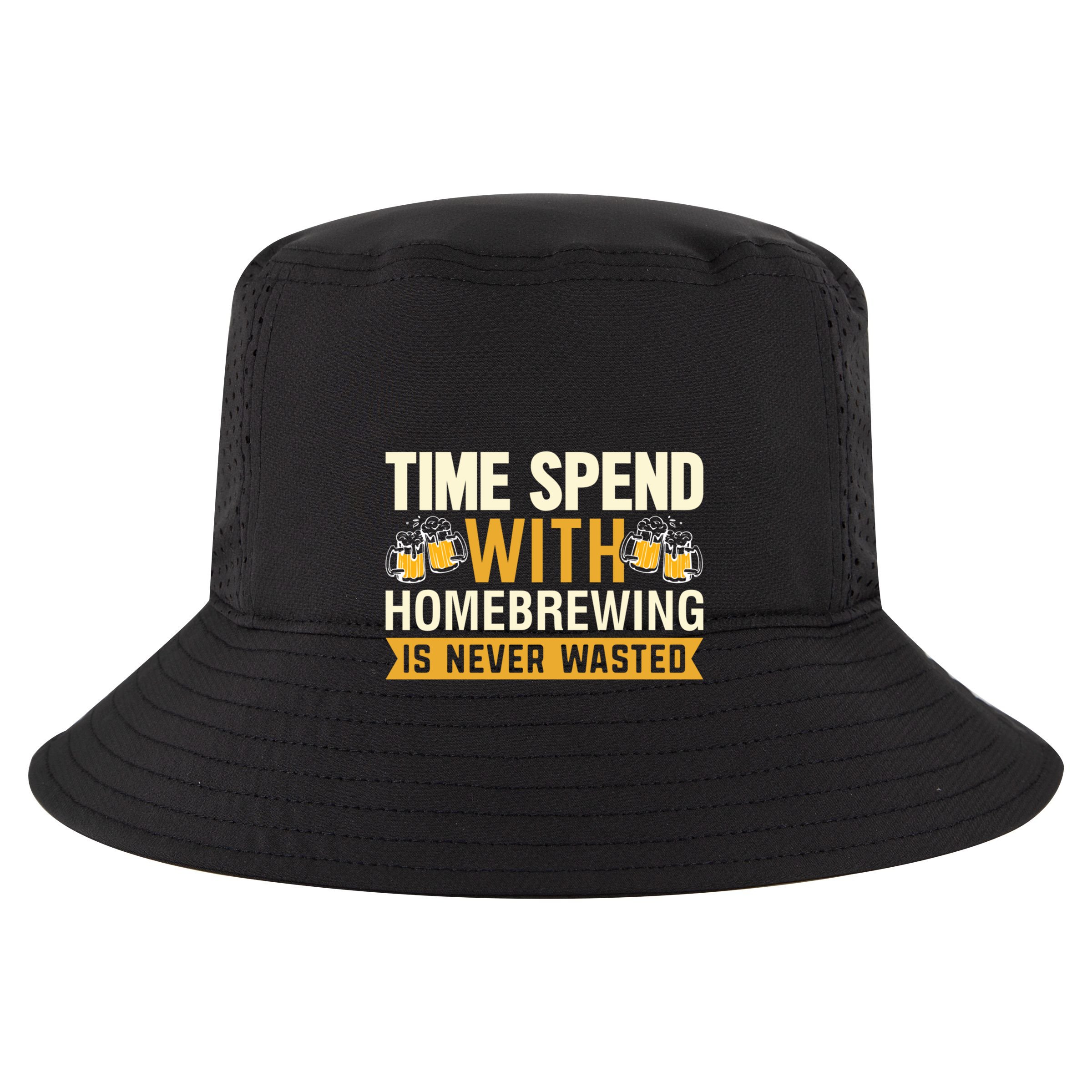 Time Spend With Homebrewing Is Never Wasted Alcoholic Gift 16oz Travel Tumbler