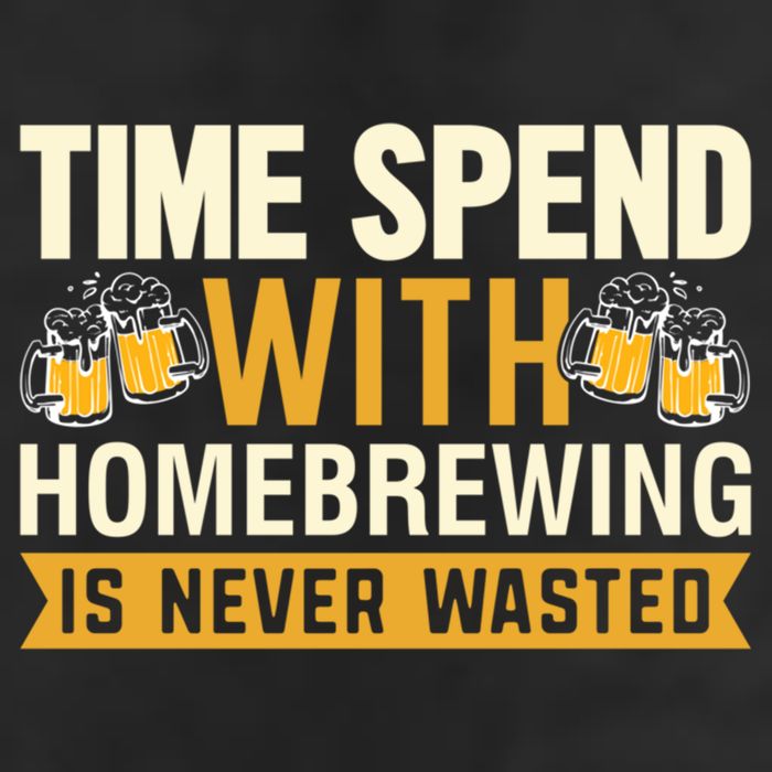 Time Spend With Homebrewing Is Never Wasted Alcoholic Gift Golf Towel