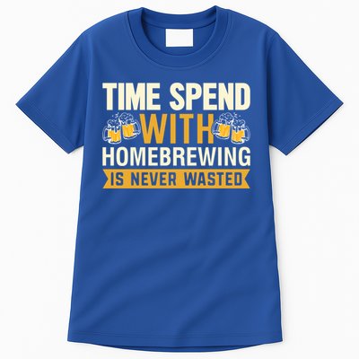 Time Spend With Homebrewing Is Never Wasted Alcoholic Gift Tall T-Shirt