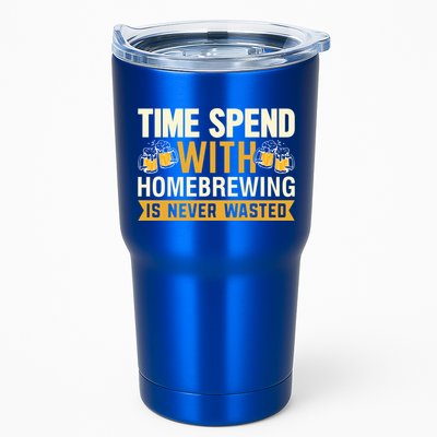 Time Spend With Homebrewing Is Never Wasted Alcoholic Gift Tumbler