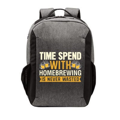 Time Spend With Homebrewing Is Never Wasted Alcoholic Gift Vector Backpack