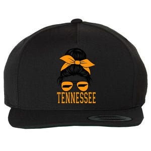 Tennessee State Women Tennessee Game Day Messy Bun Tn Wool Snapback Cap