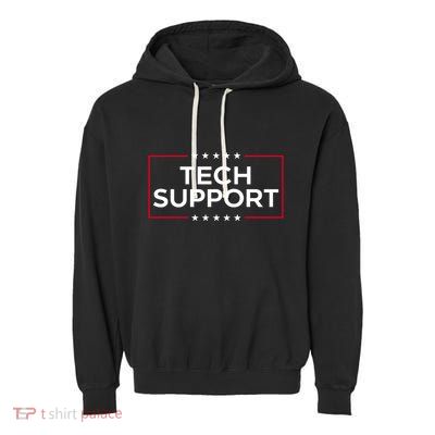 Tech Support White House Tech Support Doge Garment-Dyed Fleece Hoodie