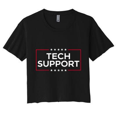 Tech Support White House Tech Support Doge Crop Top